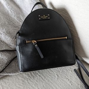 Kate Spade black small backpack